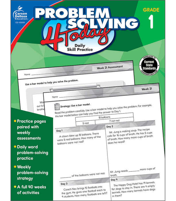 Problem Solving 4 Today Grade 1 [CD105009]