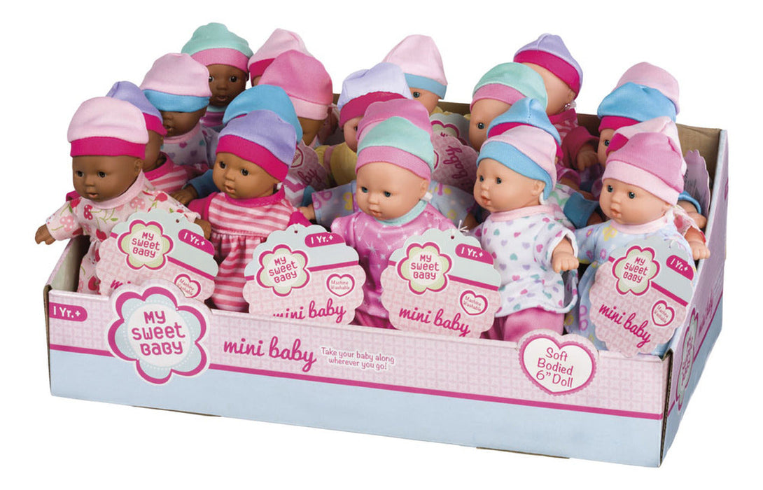 My Sweet Baby Mini Babies-Asst Skin Tones [65514]