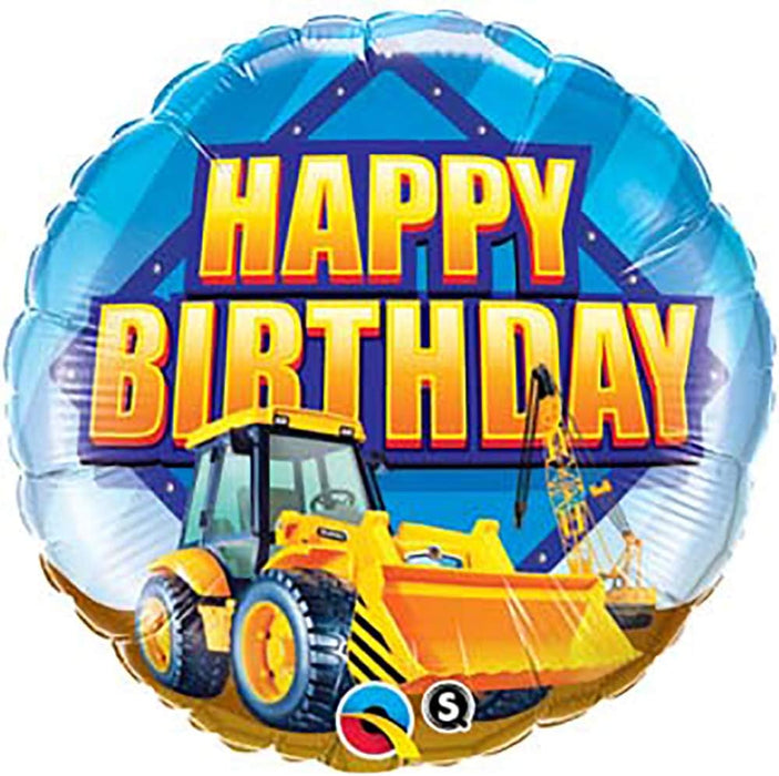Qualatex Happy Birthday Dump Truck 18 Inch Foil Mylar Balloon [36485]