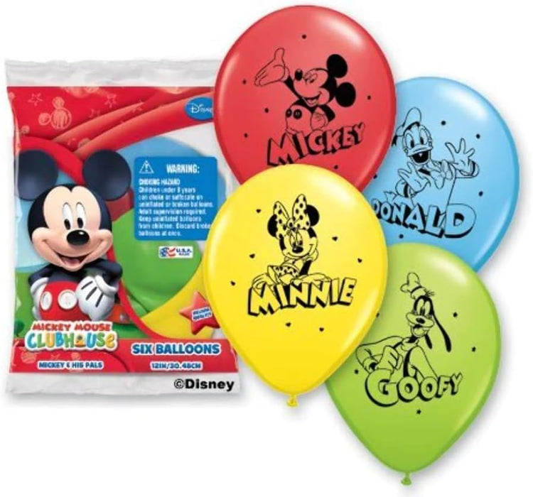 Mickey & Pals Latex Balloons 6 Count [1083]