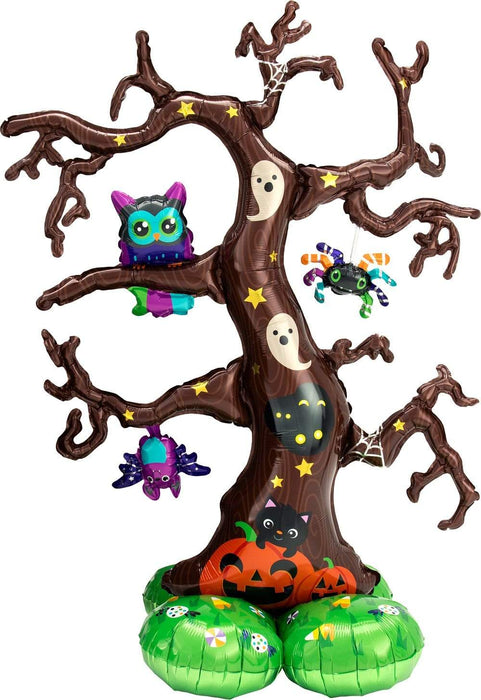 AIRLOONZ Creepy Tree Halloween 62 Inch Foil Mylar Balloon [42421]