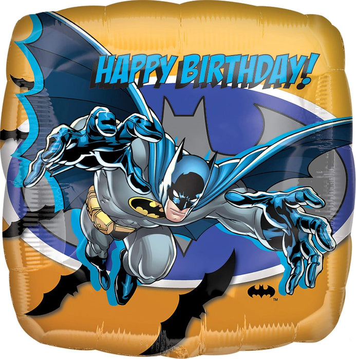Batman Happy  Birthday 18 Inch Square Foil  Mylar Balloon [17752]