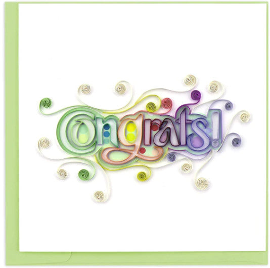 Quilled Congrats Card [CG800]