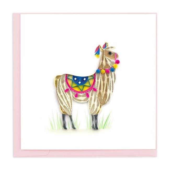 Quilled Llama Greeting Card [BL1180]
