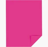 TNT Heavy Card Stock Neon Fireball Fuchsia 50 Sheets [TNT816]