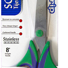 BAZIC 8" Duo Grip Stainless Steel Scissors [4441]