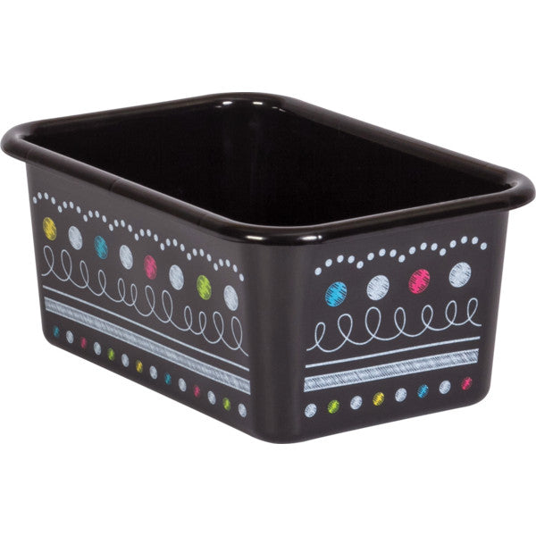 Chalkboard Brights Small Plastic Storage Bin [TCR20894]