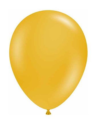 Tuftex Mustard Yellow 11 Inch Latex Balloons Bag of 100 [24123]