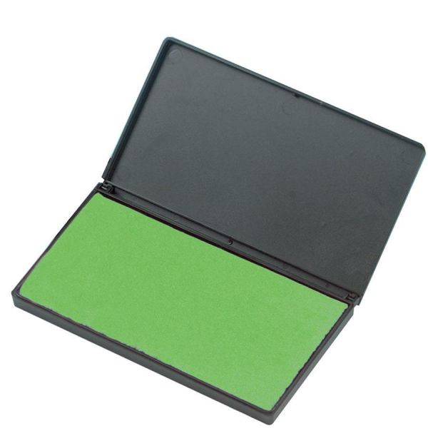 Charles Leonard Nontoxic Foam Ink Pads 1 Each - 2.8" Width x 4.3" Length - Foam Pad - Green Ink - Red [LEO92225]