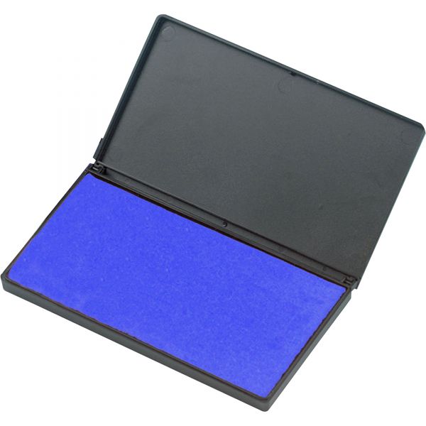 Charles Leonard Nontoxic Foam Ink Pads 1 Each - 2.8" Width x 4.3" Length - Foam Pad - Blue Ink - Blue [LEO92215]