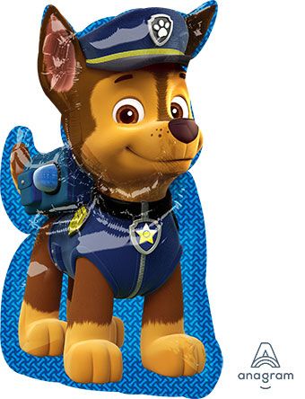 Chase of Paw Patrol 31 Inch Foil Mylar Shape Balloon [34495]