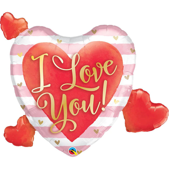 I Love You Multi-Heart Shape 37 Inch Foil Mylar Balloon [21015]