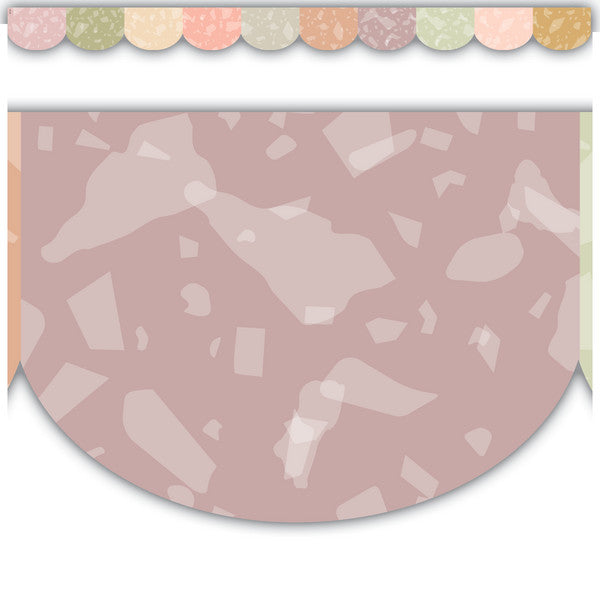 Terrazzo Tones Scalloped Die-Cut Border Trim [TCR7214]