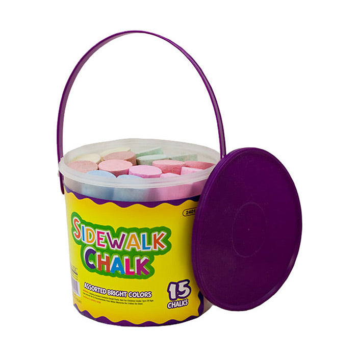 BAZIC Jumbo Color Chalk (15/Bucket) [2401]