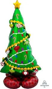 AIRLOONZ Christmas Tree 59 Inch Foil Mylar Balloon [83117]