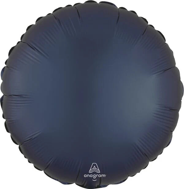 Satin True Navy 18 Inch Round Foil Mylar Balloon [47521]