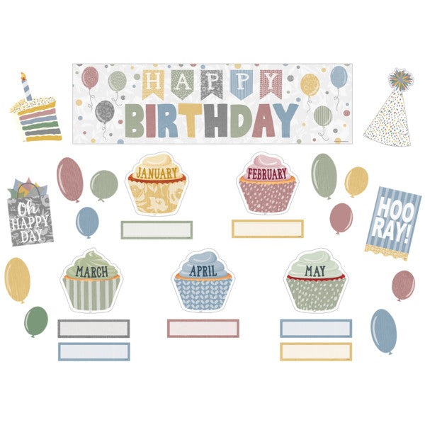 Classroom Cottage Happy Birthday Mini Bulletin Board [TCR7176]