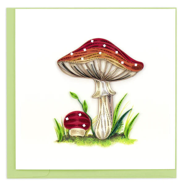 Quilled Wild Mushroom Greeting Card [BL1291]