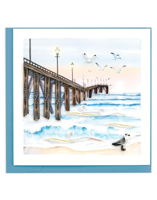 Quilled Pier Greeting Card [BL1367]