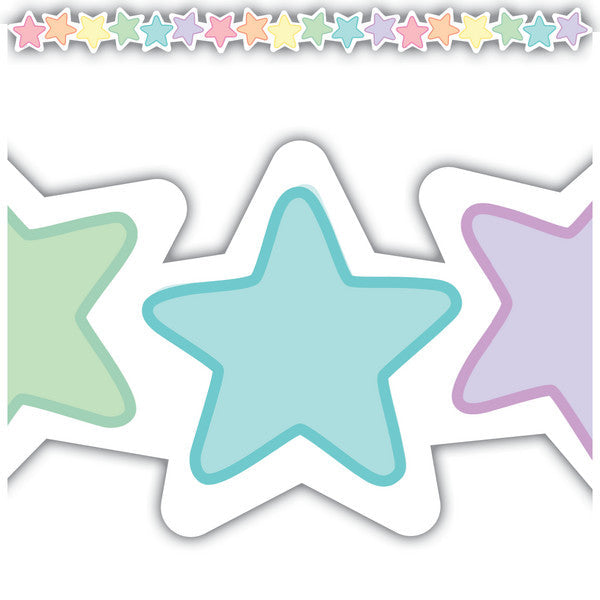 Pastel Pop Stars Die-Cut Border Trim [TCR8432]