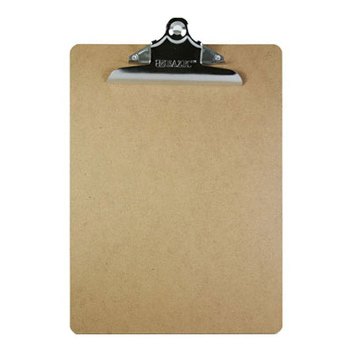 BAZIC Standard Size Hardboard Clipboard w/ Sturdy Spring Clip [1803]