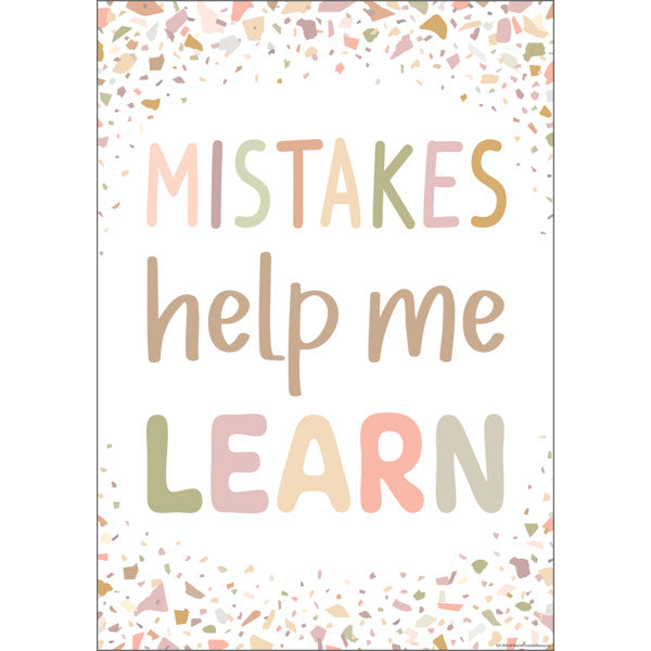 Mistakes Help Me Learn Positive Poster [TCR7876]