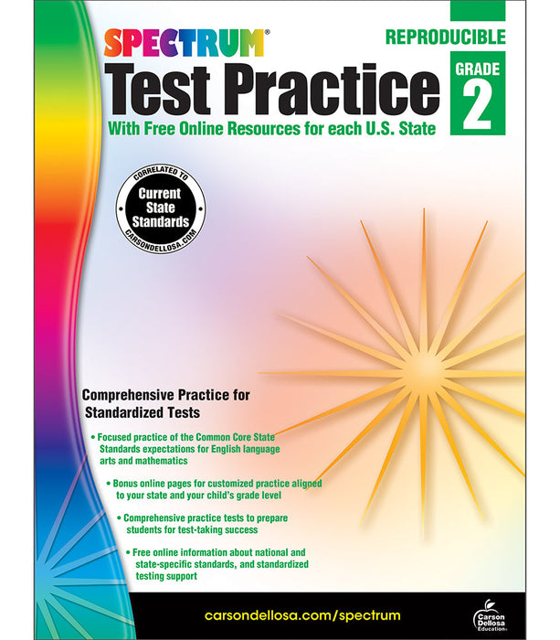 Spectrum Test Practice Workbook Grade 2 [CD704248]