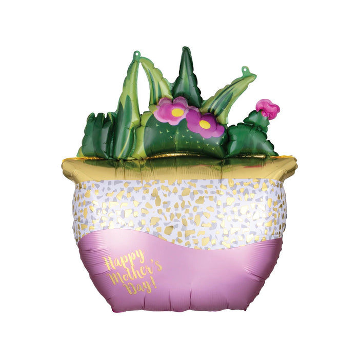 Succulent Happy Mother's Day 26 Inch Foil Mylar Balloon [40838]