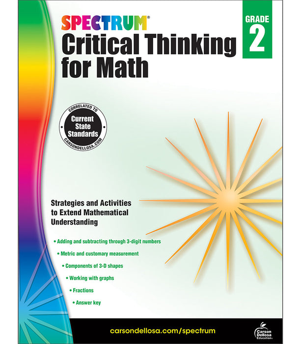 CRITICAL THINKING FOR MATH GRADE 2 [CD705114]