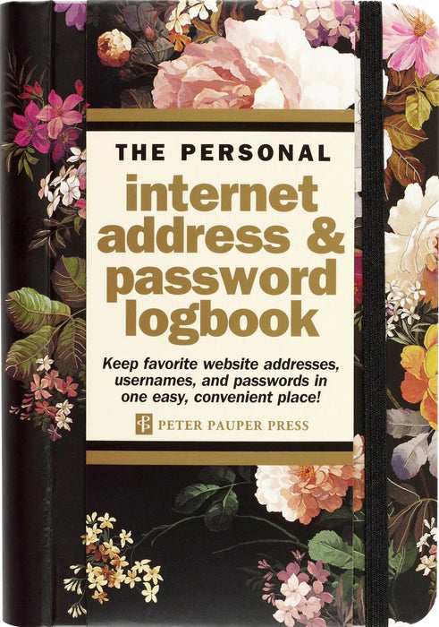 Midnight Floral Internet Address & Password Logbook [9781441334848]