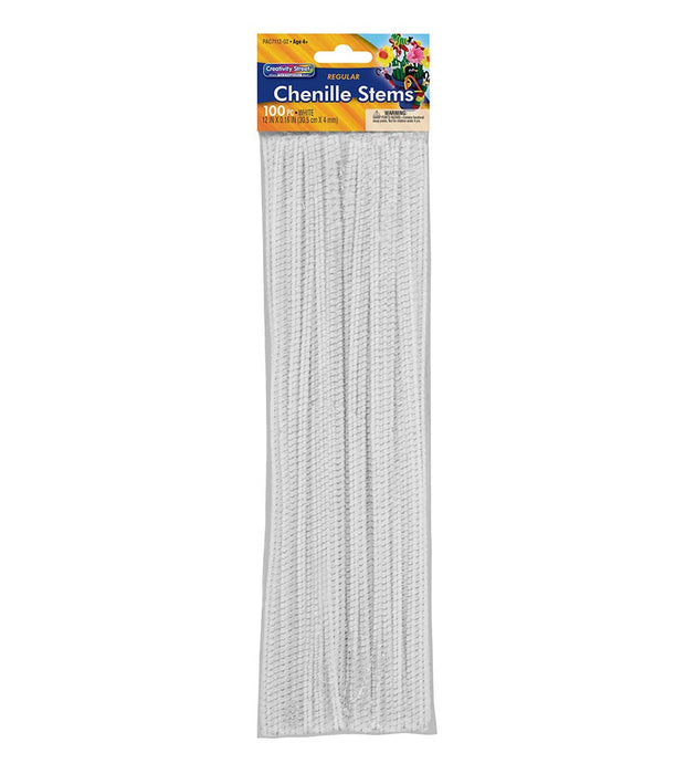 Creativity Street Jumbo Stems White Pipe Cleaners [PAC711002]