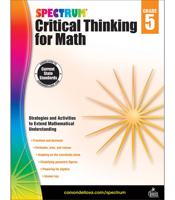 CRITICAL THINKING FOR MATH GRADE 5 [CD705117]