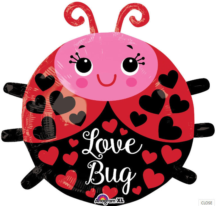 Cutie Love Bug Balloon 18 Inch Ladybug Balloon 1 Pack [34164]