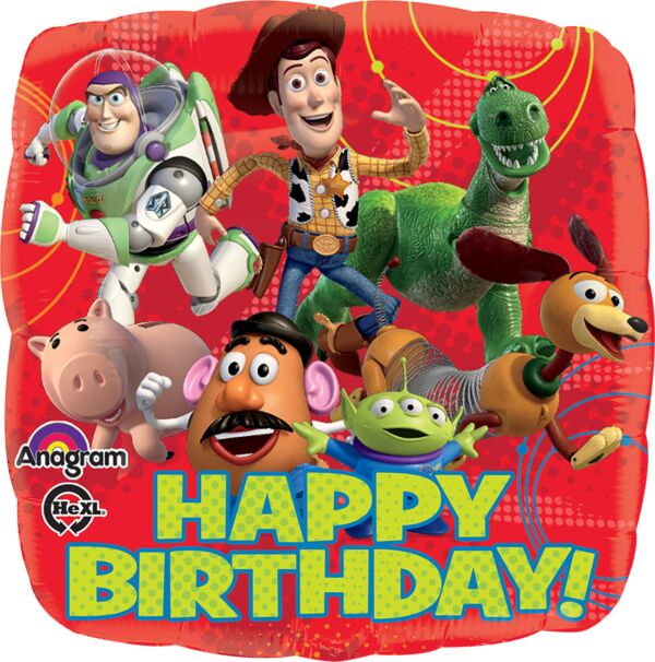 Toy Story Gang Happy Birthday 17 Inch Mylar Balloon 1 Pack [30065]