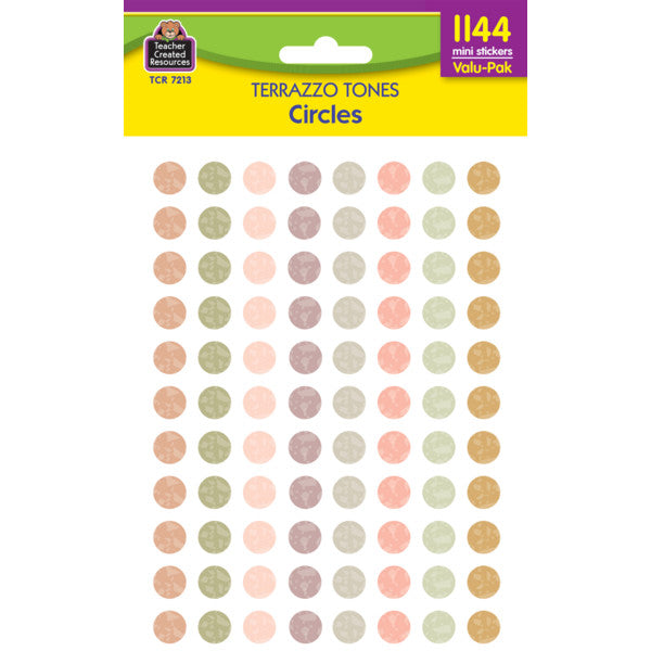 Terrazzo Tones Circles Mini Stickers Valu-Pak [TCR7213]