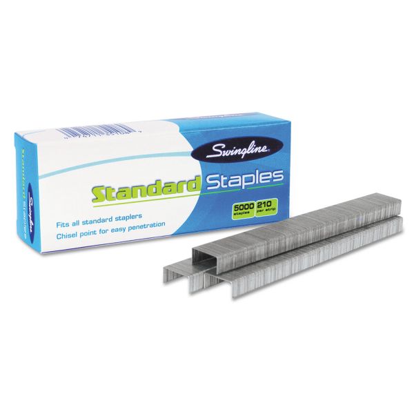Swingline S.F. 1 Standard Staples, 0.25" Leg, 0.5" Crown, Steel, 5,000/Box [SWI35108]