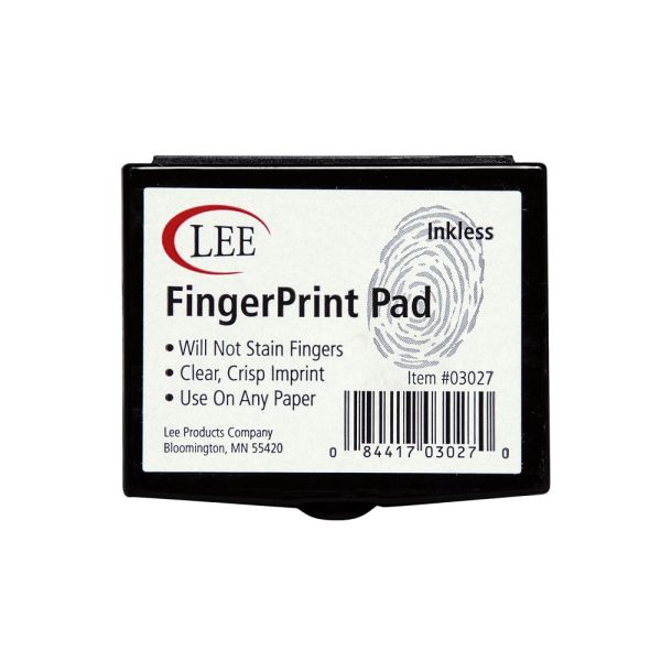 Lee Fingerprint Ink Pad, Black [LEE03027]