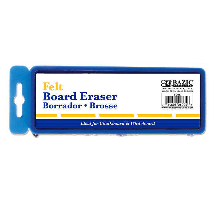 BAZIC Felt Chalkboard/Whiteboard Eraser w/ Hanger [6005]