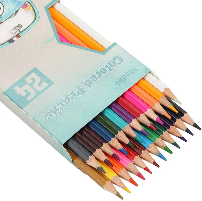 Madisi Colored Pencils Pre-Sharpened 24 Count [B07FQ57D6X]