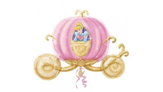 Cinderella Carriage Shaped Balloon Jumbo 33 Inch Mylar Balloon (D) [10911]