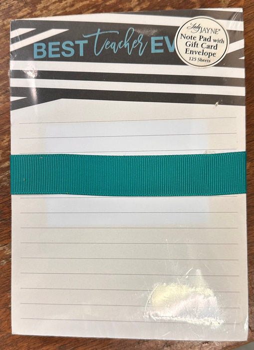 Lady Jayne Best Teacher Ever Notepad 125 Sheets [11618]