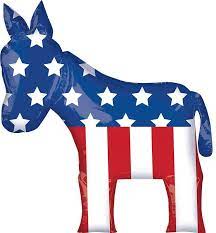 Election Balloons - Democrat Donkey Balloon - 32 Inch Mylar Balloon [32647]