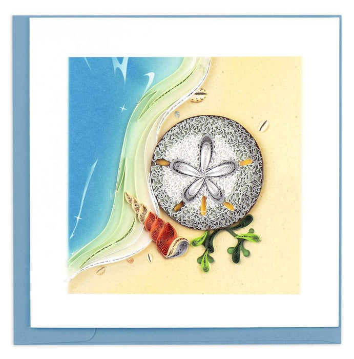Quilled Sand Dollar All Occasion Greeting Card [BL1230]