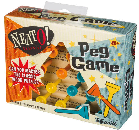 Neato! Classic Wooden Peg Game, Travel Size [1954]
