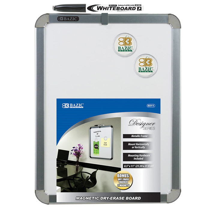 8.5" X 11" Magnetic Dry Erase Board w/ Marker [6011]