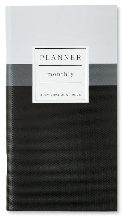 Pen+Gear 24-Month Monthly Pocket Planner, 3.75" x 6.75", July 2024-June 2026, Black [WAL24BTS524]