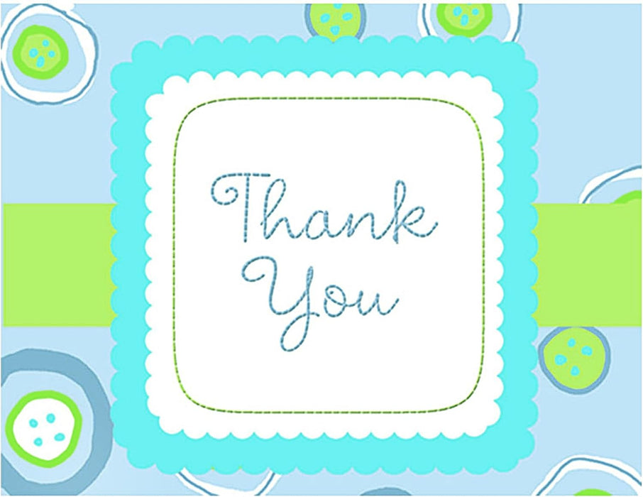 Blessed Baby Boy - Boy Baby Shower Thank You Notes - 8 Count [1THK3599]