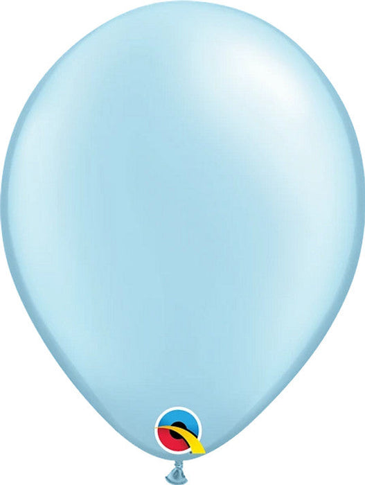 Qualatex Pearl Light Blue11 Inch Latex Balloons Bag of 100 [43777]