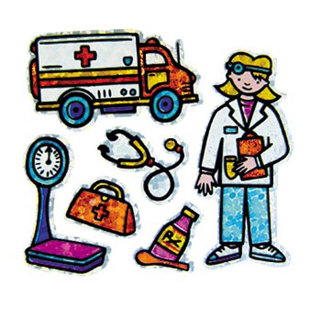 Prismatic Mini Doctors Stickers [S7261]