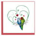 Quilled Love Birds Greeting Card [LV222]